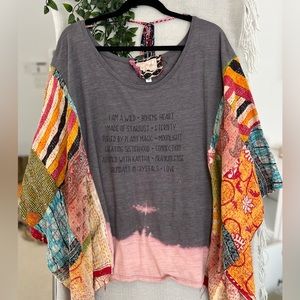 Kantha Bae x The Morgan Factory Boheme Heart top